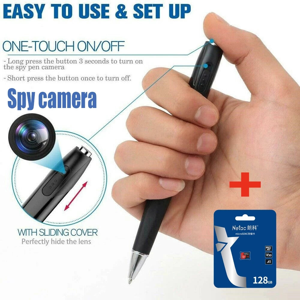 V8 Pen Spy Camera Hidden Camera HD Body Camera With Audio Recording